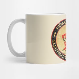 Electricity Will Kill You Kids retro Mug